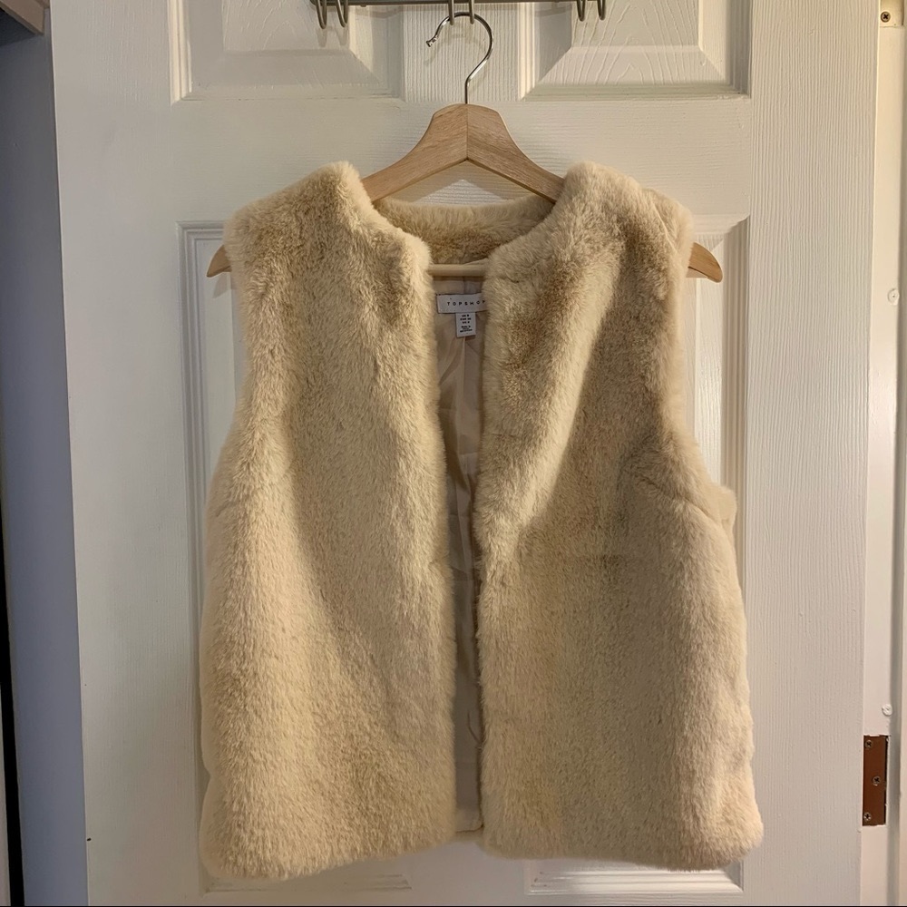 Topshop Luxe Faux Fur Vest